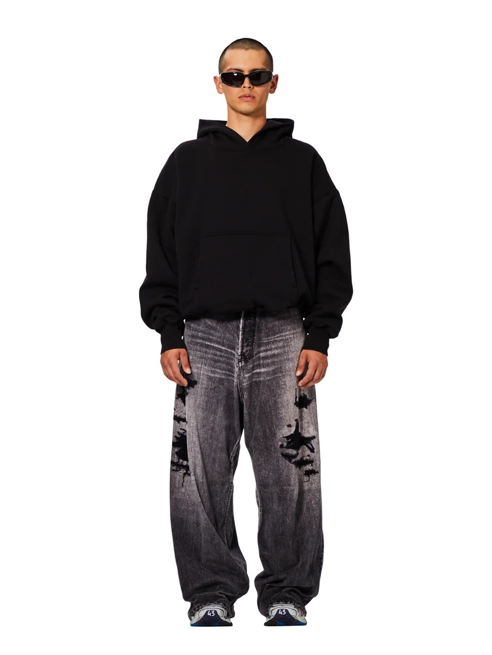 YEEZY x GAP Perfect Hoodie in Black